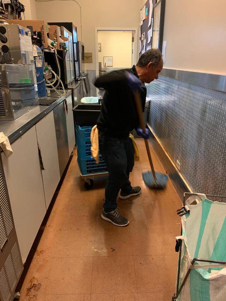 Floor Polishing Before After